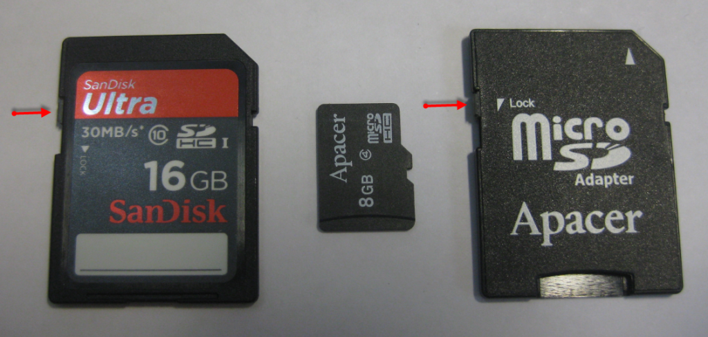 memory card is write protected