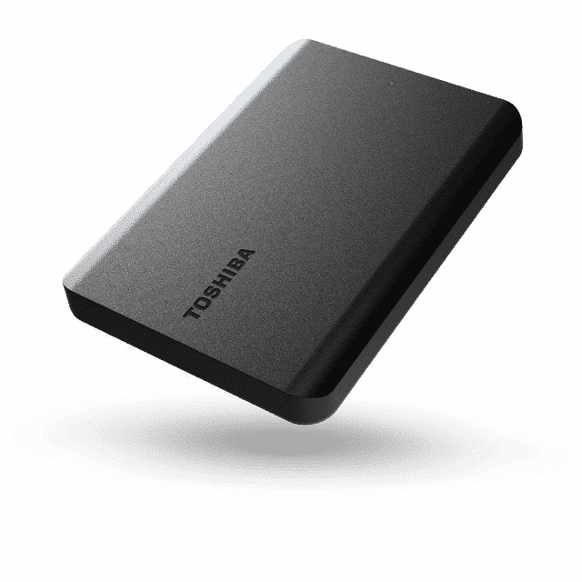 an external hard drive